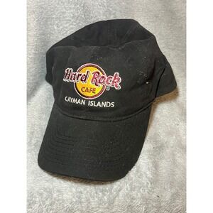 Hard Rock Cafe Cayman Islands Black Baseball Hat Adjustable Strapback Cotton OS